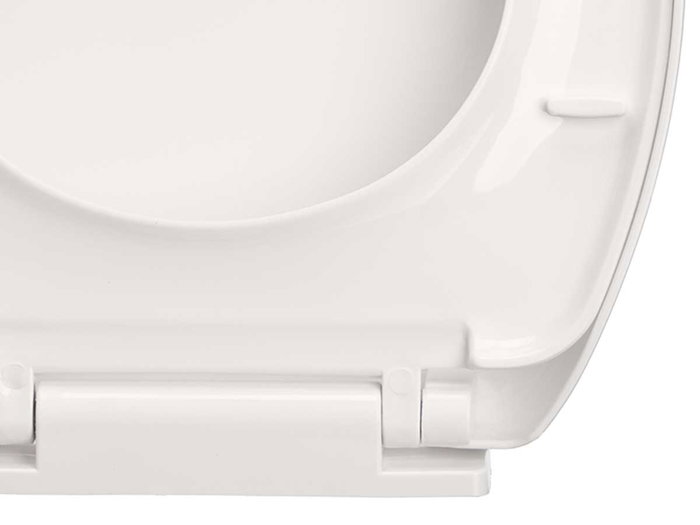 Berilo Abattant WC Blanc Plastique PP 36,5x45x5,5 cm (Set de 6)