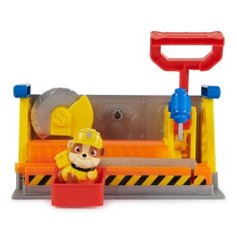 Spin Master Pat' Patrouille Equipo Rubble Playset Taller Construcción 6067082 - Atelier de Construction avec Arena de Juego Cinétique - Jouet dès 3 ans