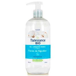 NATESSANCE Gel Fleur de Coton Nettoyant Mains BIO 500ml