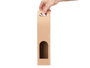 KINVARA Sac en papier Kraft pour le vin avec fenêtre individuelle, Marron