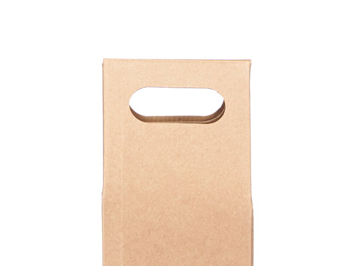 KINVARA Sac en papier Kraft pour le vin avec fenêtre individuelle, Marron