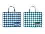 Kinvara Sac en Rafia 50 x 22 cm Couleurs Assorties 42L Imperméable RPET et Polyester (Set de 24)