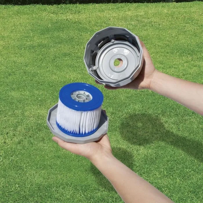 Bestway 60311 - Lot de 2 cartouches de filtration type VI pour spa gonflable, dimensions 10.6 x 8 cm, entretien facile Bestway 60311 - Lot de 2 cartouches de filtration type VI pour spa gonflable, dimensions 10.6 x 8 cm, entretien facile