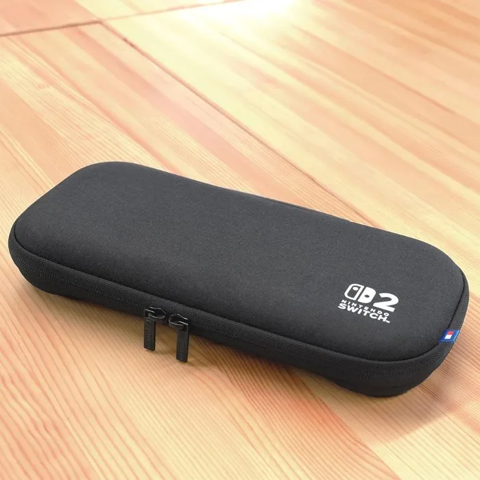 Hori Housse de Transport Rigide Officielle Nintendo Switch 2 - Protection - Noir - Compatible 10 Cartes de Jeu
