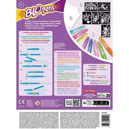 Lansay Blopens Atelier Chevaux Fantastiques, Feutres Aérographes avec Pochoirs Licorne et Pégase pour Enfant dès 5 Ans