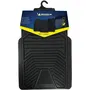 Michelin - Set de 4 Tapis Auto Universels en Caoutchouc Noir à Sillons - Protection Intérieure Voiture