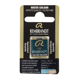 Rembrandt Pastille d'aquarelle Vert Turquoise Cobalt 682