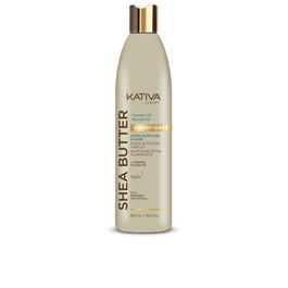 Kativa BEURRE DE KARITÉ Après-Shampooing Huile de Noix de Coco et Marula 550 ml Végétalien Sans Parabens Sans Sulfates