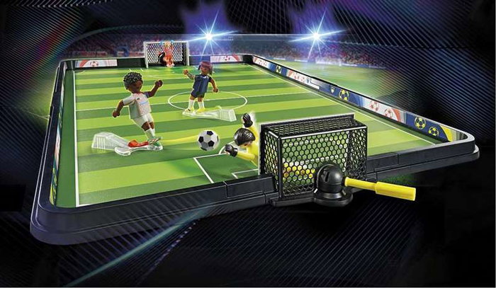 Playmobil Sports&Action - Terrain de football (Campo de fútbol) - Jeu de construction en plastique - À partir de 5 ans