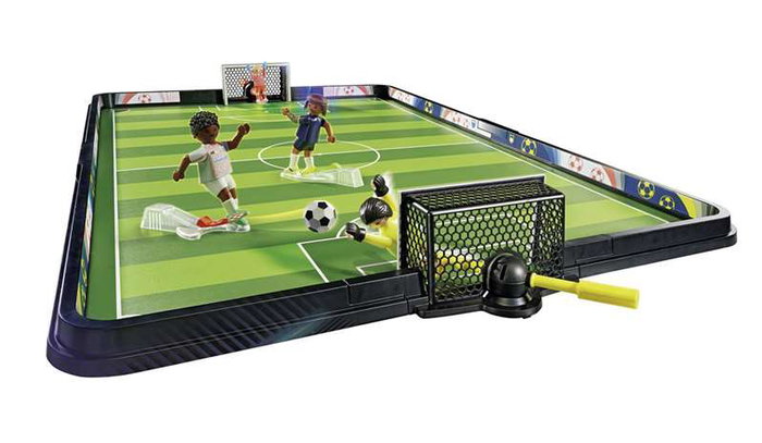 Playmobil Sports&Action - Terrain de football (Campo de fútbol) - Jeu de construction en plastique - À partir de 5 ans