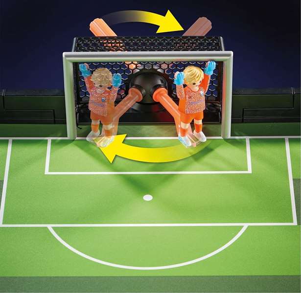 Playmobil Sports&Action - Terrain de football (Campo de fútbol) - Jeu de construction en plastique - À partir de 5 ans