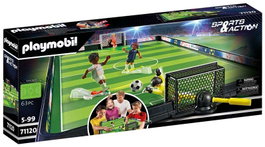 Playmobil Sports&Action - Terrain de football (Campo de fútbol) - Jeu de construction en plastique - À partir de 5 ans