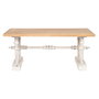 Table Basse Home ESPRIT Blanc Naturel Bois d'épicéa Bois MDF 110 x 65 x 46 cm
