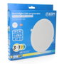 Edm Downlight LED encastrable rond, 18 W, 3CCT, blanc, ø22,3 cm