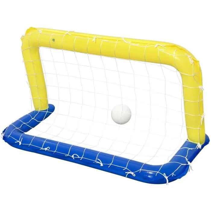 Bestway 52123 But gonflable de water polo avec ballon, 137 * 66 * 72 cm, pour piscine et plage