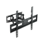 Tooq Support Mural pour Écrans 37-80 Pouces Inclinable et Pivotant VESA jusqu'à 600x400, Charge Max 40 kg, Noir