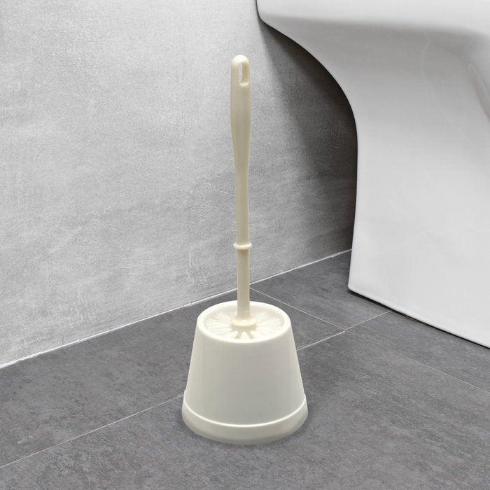 WOLFPACK LINEA PROFESIONAL Boîte WC Marbella avec support et brosse blanche WOLFPACK LINEA PROFESIONAL Boîte WC Marbella avec support et brosse blanche