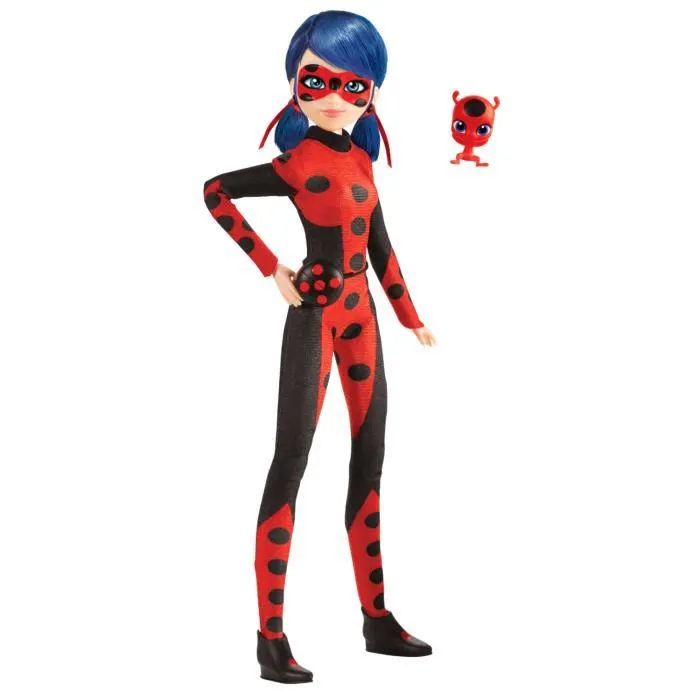 Bandai Poupée Miraculous Ladybug 26 cm - Costume inédit - Figurine articulée avec vêtements amovibles pour enfant à partir de 4 ans