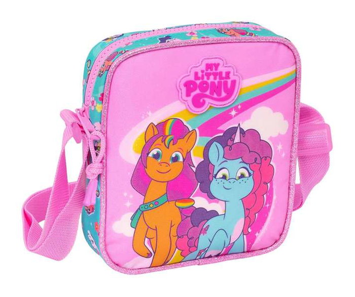 Sac à Bandoulière My Little Pony Magic Rose Turquoise 16 x 18 x 4 cm