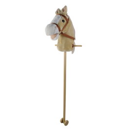 TACHAN Tête de cheval Deluxe marron clair avec bâton et sons