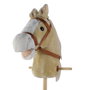 TACHAN Tête de cheval Deluxe marron clair avec bâton et sons