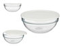 Pasabahce Boîte Ronde Chefs avec Couvercle Blanc 1135 ml 17x7x17 cm Verre et Plastique (Set de 4)