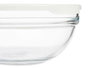 Pasabahce Boîte Ronde Chefs avec Couvercle Blanc 1135 ml 17x7x17 cm Verre et Plastique (Set de 4)