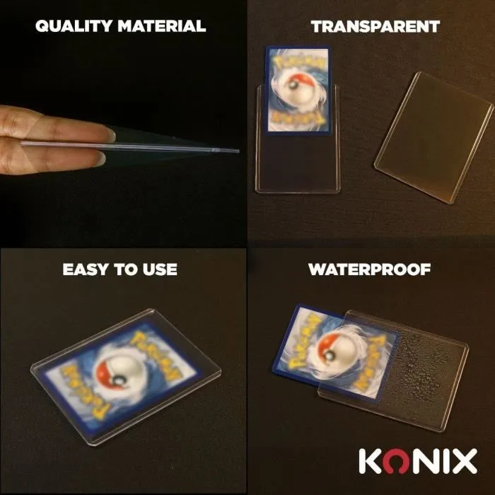 Konix Hard Sleeves - 25 pochettes transparentes 67x92 mm