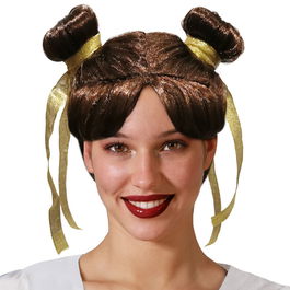 Perruque Brun Lisse Courte pour Costumes, Déguisements et Cosplay - Coupe Naturelle