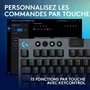 Logitech G G915 TKL X - Clavier gamer sans fil AZERTY avec switchs tactiles, rétroéclairage et fonctions raccourcis - Noir