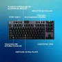 Logitech G G915 TKL X - Clavier gamer sans fil AZERTY avec switchs tactiles, rétroéclairage et fonctions raccourcis - Noir