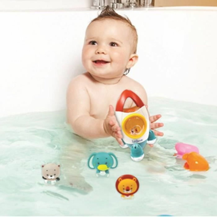 Lexibook Jeu de bain fusée avec 3 animaux souples