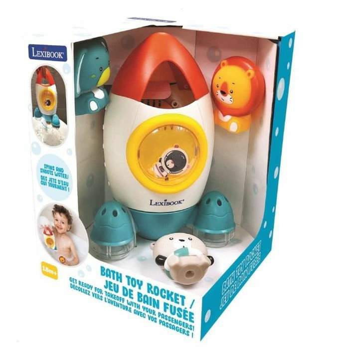 Lexibook Jeu de bain fusée avec 3 animaux souples