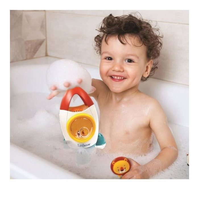 Lexibook Jeu de bain fusée avec 3 animaux souples