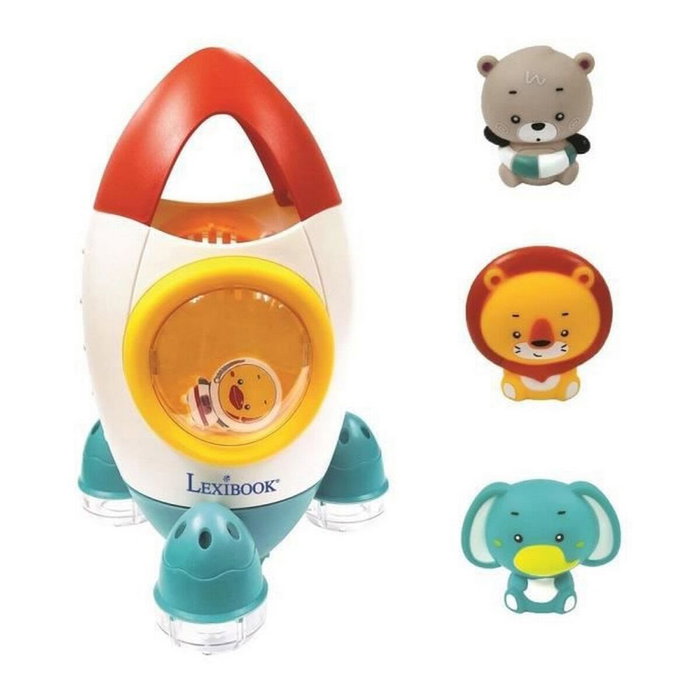 Lexibook Jeu de bain fusée avec 3 animaux souples