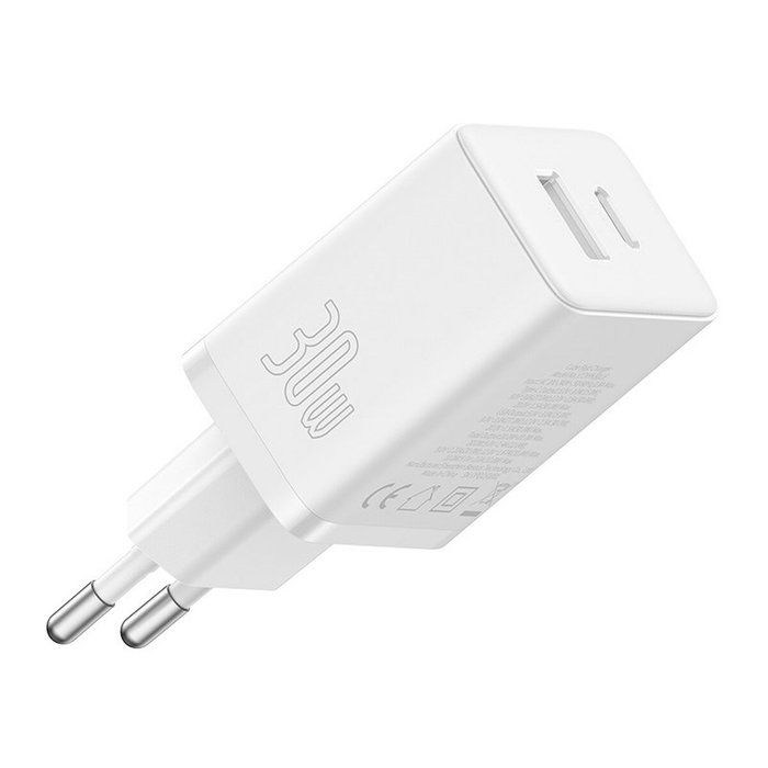 Baseus Chargeur mural P10111404213-00 Blanc 30 W avec USB et USB-C Baseus Chargeur mural P10111404213-00 Blanc 30 W avec USB et USB-C