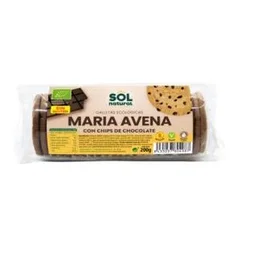 SOLNATURAL Galletas de avena Maria con chips choco 200g