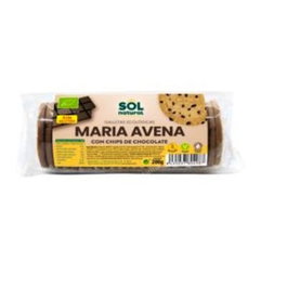 SOLNATURAL Galletas de avena Maria con chips choco 200g
