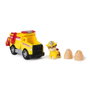 Spinmaster - Figurine Rubben Fire Rescue La Pat'Patrouille - Camion-benne avec 2 projectiles et tenue de pompier - Jouet à partir de 3 ans