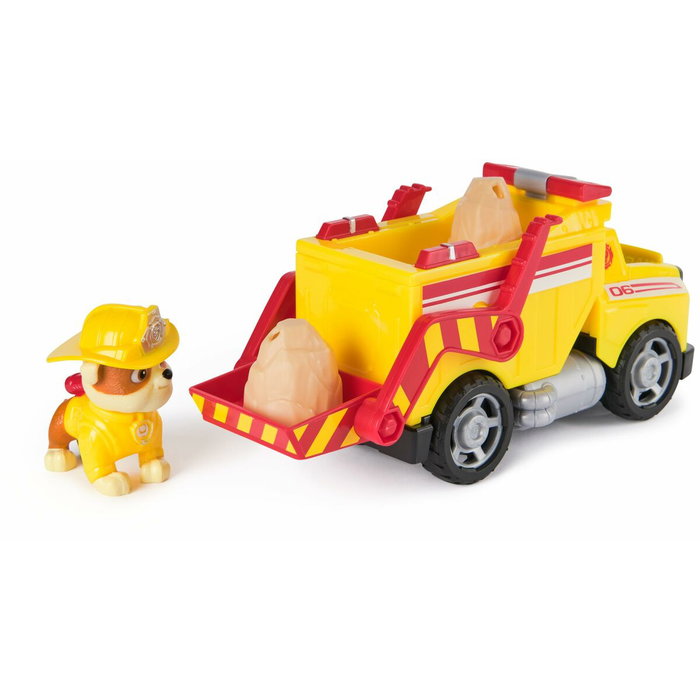 Spin Master Véhicule Fire Rescue Rubble Paw Patrol avec figurine et projectiles