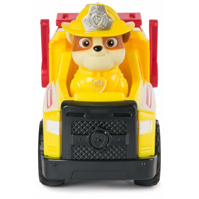 Spin Master Véhicule Fire Rescue Rubble Paw Patrol avec figurine et projectiles
