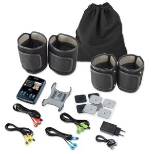 Beurer EM-95 Electrostimulateur Digital pour le Corps avec Bluetooth, EMS, 20 Programmes, 4 Canaux et Électrodes à Contact avec l'Eau pour Abdomen, Bras et Jambes