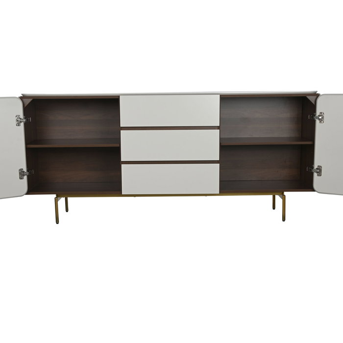 Buffet Home ESPRIT Blanc Marron Doré Bois Bois MDF 183 X 41,5 X 80 cm