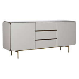 Buffet Home ESPRIT Blanc Marron Doré Bois Bois MDF 183 X 41,5 X 80 cm