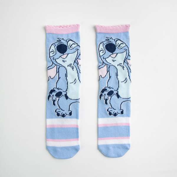 Cerdá - Pack de 3 paires de chaussettes motif Stitch - Taille unique (pointure 27-30) - À partir de 3 ans - Multicolore