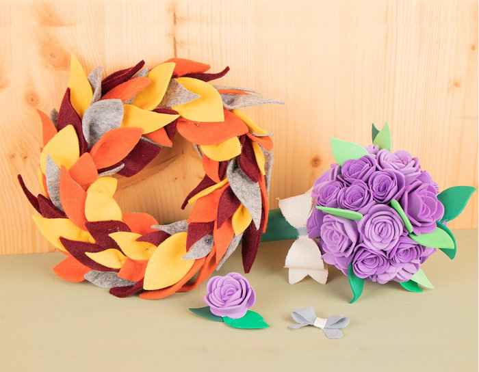 Misskuty Set de 3 Emporte-pièces épais ZUG Hojas, Fleurs et Nœuds