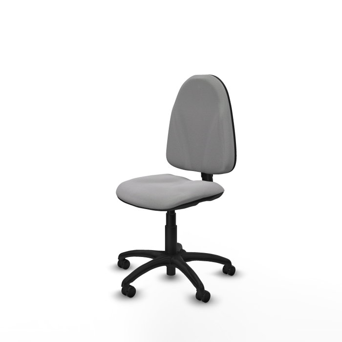 PIQUERAS Y CRESPO Chaise de bureau Algarra, tissu gris clair, sans accoudoirs