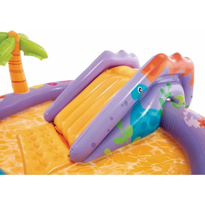 Intex 56139NP Aire de jeux dino Dino Park avec toboggan et arroseurs à partir de 2 ans Intex 56139NP Aire de jeux dino Dino Park avec toboggan et arroseurs à partir de 2 ans