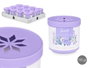 Acorde Désodorisant Gel Lavande 190g 8x8x8cm Plastique Violet (Set de 24)