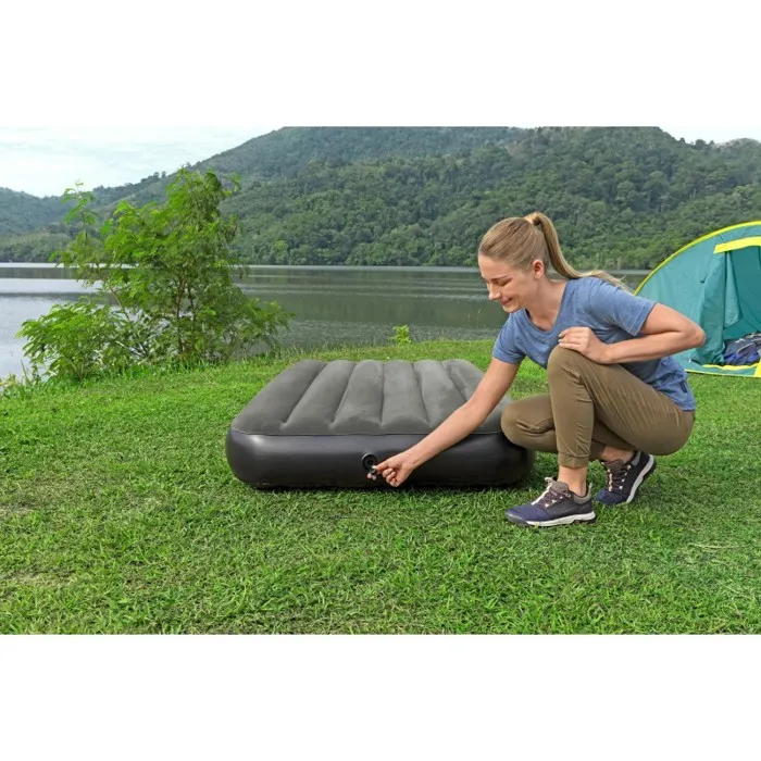 Bestway Matelas gonflable Tritech 1 place - 1,88 m x 99 cm - Confort durable pour camping